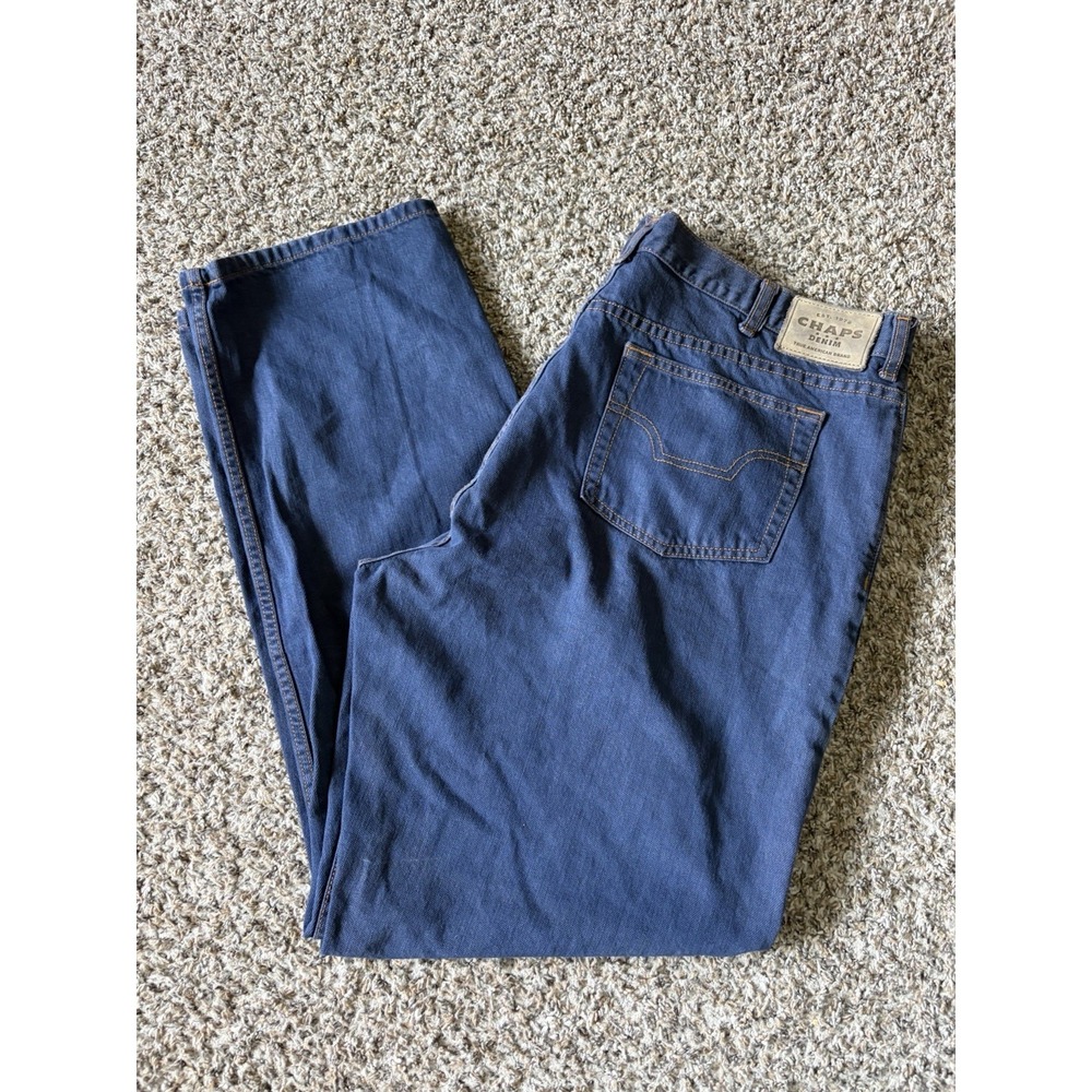 Chaps Denim Classic Fit Indigo Blue Measure 38x33 Tagged 40x34 Mens Jeans